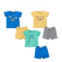 Bộ Quần Áo Cộc Tay Cho Bé Trai  Túi Kangaroo Mặc Nhà Mùa Hè Lullaby 2022 NH655P