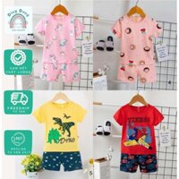Bộ quần áo cộc tay cho bé trai, bé gái size từ 8-32kg, hàng Quảng Châu cao cấp, chất siêu mát