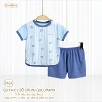 Bộ quần áo cộc tay cho bé Goodmama chất liệu Bamboo Pettit GBH4-01