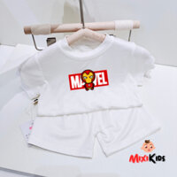 Bộ quần áo cộc tay in hình các siêu anh hùng  cho bé Mixi Kids QA100