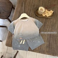 bộ quần áo cộc tay in hình khủng long chất liệu cotton mềm mịn mát phù hợp cho các bé