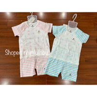 Bộ quần áo cộc tay raglan modal mềm mát LULLABY NH352M