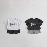 Bộ quần áo cộc tay SWELL Hokiha phong cách năng động khỏe khoắn, Bộ quần áo bé trai 8-17kg