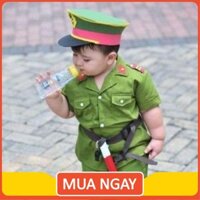 Bộ quần áo công an hình sự cho bé gái
