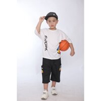 Bộ quần áo cotton bé trai, siêu ngầu và đáng yêu, dành cho bé từ 5>10 tuổi