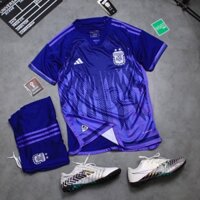 Bộ quần áo đá banh ĐT Argentina 🇦🇷  mùa giải world cup 2022 màu tím