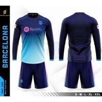 Bộ quần áo đá banh tay dài CLB, Đội tuyển chất thun lạnh có in tên số theo yêu cầu
