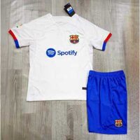 Bộ Quần Áo Đá Bóng BARCA SÂN KHÁCH 23/24 FORM ÂU Chất Vải Thái Cao Cấp logo Thêu,Cường Vân Sport