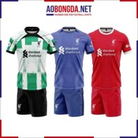 Bộ Quần Áo Đá Bóng CLB Liverpool Mùa 23-24 Mới Nhất, Áo Đá Banh Chất Vải Thun Mè Hàn Quốc Thoáng Mát A 008