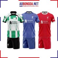 Bộ Quần Áo Đá Bóng CLB Liverpool Mùa 23-24 Mới Nhất, Áo Đá Banh Chất Vải Thun Mè Hàn Quốc Thoáng Mát A