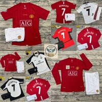 Bộ Quần Áo Đá Bóng/ Đá Banh CLB Manchester United 2008 ( In Sẵn ) - Hàng Thailand Cao Cấp
