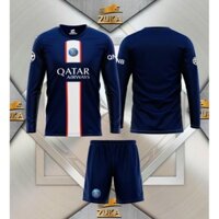 Bộ quấn áo đá bóng dài tay PSG 2021-2022 thun thái cao cấp( csm kết y hinh)