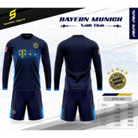 BỘ QUẦN ÁO ĐÁ BÓNG TAY DÀI BAYERN MỚI NHẤT  CHO NGÀY HÈ CHẤT VẢI THUN LẠNH