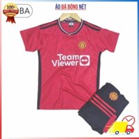 Bộ quần áo đá bóng trẻ em đồ đá banh trẻ em CLB Manchester United MU đỏ T