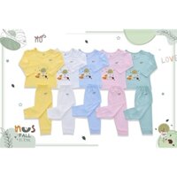 Bộ Quần Áo Dài tay Cáo Nhím nhà Luxry.nus chất liệu vải sợi tre cho bé trai bé gái từ 3 tháng tuổi đến 4 tuổi