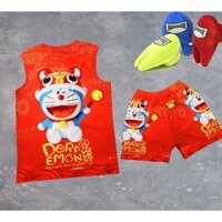 Bộ quần áo doremon tết chất thun lạnh thái mềm mại 10-60kg SUSHI KIDS