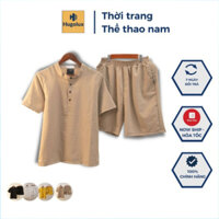 Bộ quần áo đũi nam thời trang ⚡ FREE SHIP ⚡ Bộ quần áo cổ tàu hot trend 2024 - HUGOLUX.VN