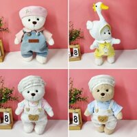 Bộ Quần Áo Gấu Bông 30cm Dễ Thương Cho Búp Bê 30cm