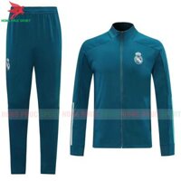 BỘ QUẦN ÁO KHOÁC REAL MADRID 2020 – 2021 SÂN KHÁCH MÀU XANH NGỌC SUPER FAKE THÁI LAN