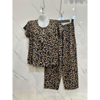 Bộ quần áo lanh nhung quần dài cho người già trung niên cao tuổi