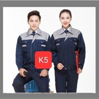 Bộ quần áo lao động có khoá kéo, có túi sườn chất kaki đẹp, dày dặn hiều màu phù hợp với mọi đối tượng