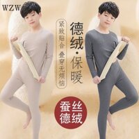 Bộ Quần Áo Lót Nhung Giữ Nhiệt Mùa Thu Đông Đức Dành Cho Bé Trai