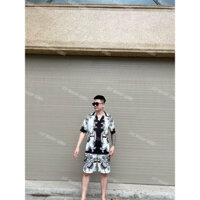 Bộ quần áo lụa nam hoạ tiết phương tây ( ảnh thật chủ shop)