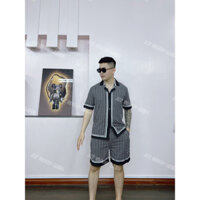 Bộ quần áo lụa nam hoạ tiết Zic Zắc ( ảnh thật chủ shop)