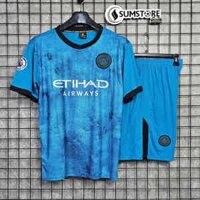 Bộ Quần Áo Man City Xanh Lý