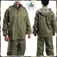 Bộ Quần Áo Mưa Cao Cấp, Siêu Bền, chống thấm tuyệt đối - sản phẩm chính hãng của Công ty 26 BQP