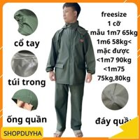 Bộ quần áo mưa cao su polyme ép nhiệt chống nước tuyệt đối