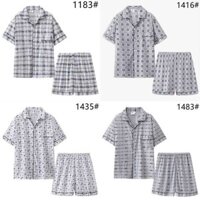 bộ quần áo mùa hè áo hydrogen Đồ ngủ quần short ngắn tay cotton mùa hè cho nam bộ đồ mặc nhà cho bố trung niên và cao tuổi size lớn kiểu mỏng mùa hè cho nam