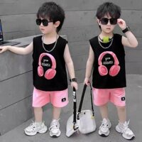 Bộ quần áo mùa hè trẻ em và bé trai thời trang mới 2025