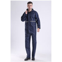 Bộ quần áo mưa nam nữ cao cấp - Xanh Dương - 3XL