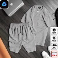 Bộ quần áo nam cộc tay, chất liệu vải xốp mềm mịn mặc thoáng mát--(2021)