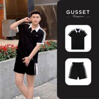 Bộ Quần Áo Nam GUSSET Thể Thao Vải Poly Cá Sấu Co Giãn 4 Chiều Cao Cấp