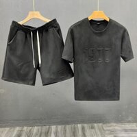 Bộ Quần Áo Nam UMA LIMITED Chất Da Lộn New Cao Cấp Set Đồ Cộc Tay Quần Short 1977 Trẻ Trung ULB11