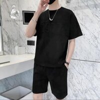 Bộ Quần Áo Nam UMA MEN 1977 LENOS Chất Da Lộn New Cao Cấp Siêu Đẹp, Set Đồ Cá Tính Trẻ Trung BDL11