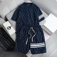 Bộ Quần Áo Nam UMA STORE Họa Tiết Chìm Kẻ Thom Chất Liệu Waffle Ép Nhiệt Trẻ Trung Cá tính SPB16