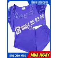 Bộ quần áo nữ ngủ mặc nhà cộc tay, quần lửng thun lạnh Paltal 140220
