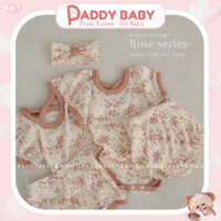 Bộ quần áo Peekaboo Rose mẫu 2023 nội địa Hàn cho bé