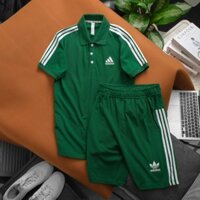 Bộ Quần Áo Polo Thể Thao Nam Nữ Cotton Co Giãn Meowist Green , Siêu Thấm Hút , Nhiều Màu Sắc