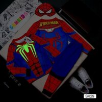 Bộ quần áo siêu nhân nhện có phát quang cho bé