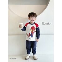 Bộ quần áo siêu nhân nhện cotton dài tay Bernie size 9-25kg