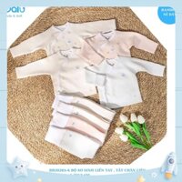 Bộ quần áo sơ sinh liền tất Balu chất vải bamboo cho bé