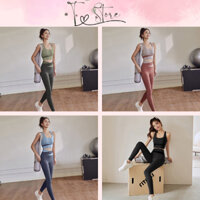 Bộ Quần Áo Tập Gym Nữ, YOGA Áo Bra Vải Poly Co Giãn, Thấm Hút Mồ Hôi - Hàng Quảng Châu (2012)