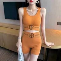 Bộ quần áo tập gym yoga nữ , áo bra có mút ngực quần legging lửng nâng mông đồ tập gym yoga nữ tôn dáng
