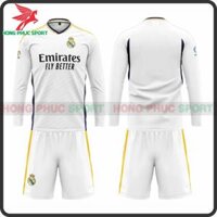 BỘ QUẦN ÁO TAY DÀI REAL MADRID 2023 – 2024 SÂN NHÀ – THUN LẠNH CAO CẤP