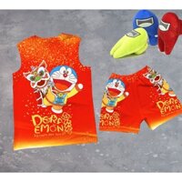 Bộ quần áo tết doremon chất thun lạnh thái mềm mại 10-60kg SUSHI KIDS