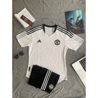 Bộ quần áo thể thao Adidas Man United màu trắng vải Gai thái